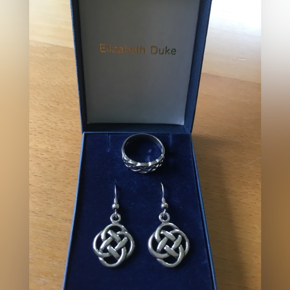 Vintage Elizabeth Duke Silver Jewelry Set - Picture 2 of 4